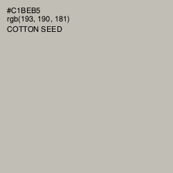 #C1BEB5 - Cotton Seed Color Image